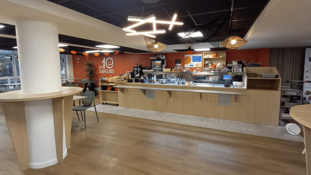 Image d'une cafétéria en 10 saveurs pour notre article : Cafétéria d'entreprise à Levallois : votre pause déjeuner sur mesure